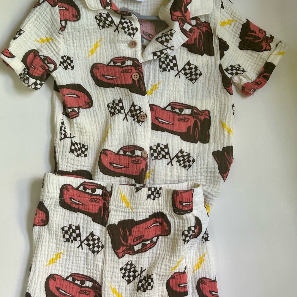 Disney Cars 2 piece cotton set. 5T